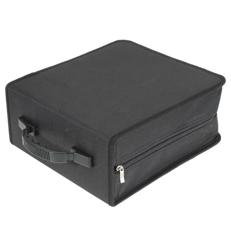 Image New 320 Sleeves Black CD DVD Dics Media Storage Portable Carry Bag Case Wallet Holder Box Universal High Quality