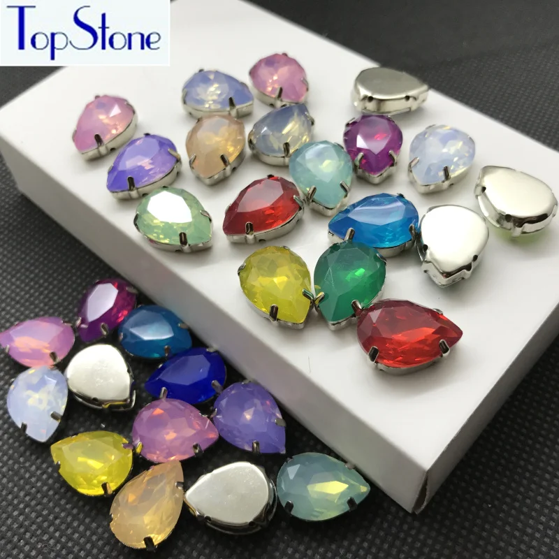 TopStone 50pcs 10x14mm 13x18mm Teardrop Droplet Resin Opal Rhinestones with Claw Setting For Sewing on Dress Making
TopStone 50pcs 10x14mm 13x18mm Teardrop Droplet Resin Opal Rhinestones with Claw Setting For Sewing on Dress Making