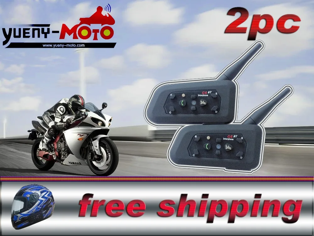 G6-2017 updated version 2pcs multi Bluetooth motorcycle helmet intercom BT interphone headset wireless communication for 6 rider
G6-2017 updated version 2pcs multi Bluetooth motorcycle helmet intercom BT interphone headset wireless communication for 6 rider