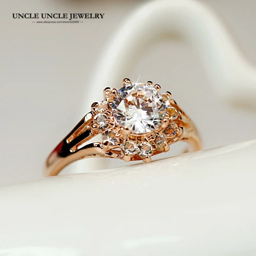 Woman Engagement Finger Ring Rose Gold Color Clear Zircon Prong Setting Luxury Wedding Rings Wholesale Drop Ship Gifts
Woman Engagement Finger Ring Rose Gold Color Clear Zircon Prong Setting Luxury Wedding Rings Wholesale Drop Ship Gifts