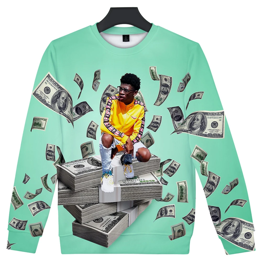 Новинка 2019 года толстовка Rapper Lil Nas X с 3D круглым вырезом в стиле старых городских