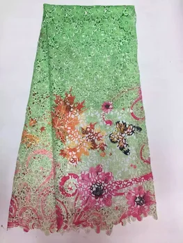 New guipure lace fabric for women multi colour high quality water soluble african cord lace for nice dress 5Yards/Lot
New guipure lace fabric for women multi colour high quality water soluble african cord lace for nice dress 5Yards/Lot