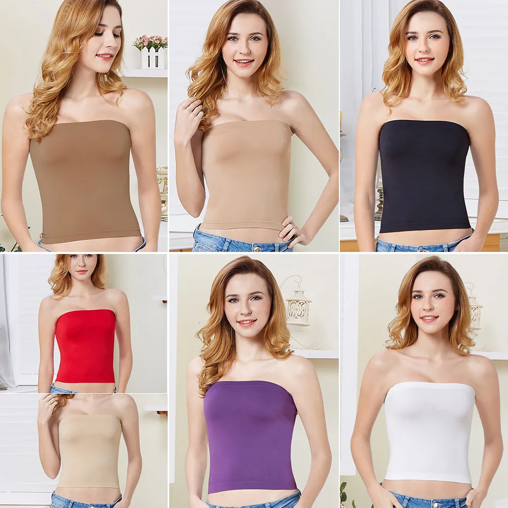 2019 Strapless Bra Women's Sexy Casual Long Tube Top Bandeau Sexy Wrapped Bra Summer Fitness Bra Belt Wrapped Femme Bralette
2019 Strapless Bra Women's Sexy Casual Long Tube Top Bandeau Sexy Wrapped Bra Summer Fitness Bra Belt Wrapped Femme Bralette