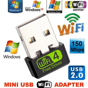 Mini USB Wifi Adapter 150Mbps 2dB WiFi Dongle AC Wi-fi Receiver Wireless Network Card 802.11b/g/n Free Driver wi fi USB Ethernet
Mini USB Wifi Adapter 150Mbps 2dB WiFi Dongle AC Wi-fi Receiver Wireless Network Card 802.11b/g/n Free Driver wi fi USB Ethernet