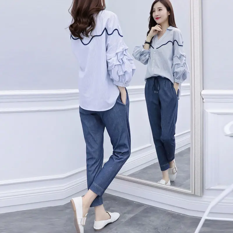 Spring Summer Women Suit Sets Two Piece OL Office Wear long sleeve T Shirt Tops + Pants Casual Tracksuit
Spring Summer Women Suit Sets Two Piece OL Office Wear long sleeve T Shirt Tops + Pants Casual Tracksuit