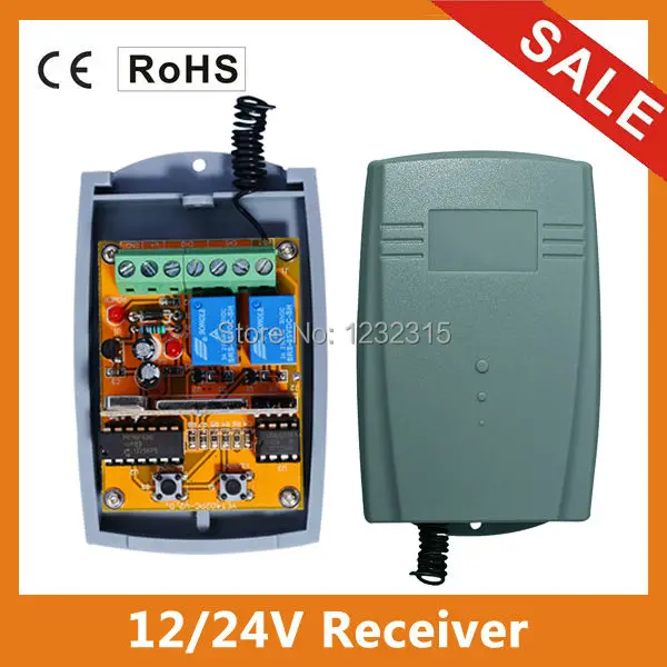 Smart universal remote control receiver 2channel 433.92Mhz Controller with 12/24V
Smart universal remote control receiver 2channel 433.92Mhz Controller with 12/24V
