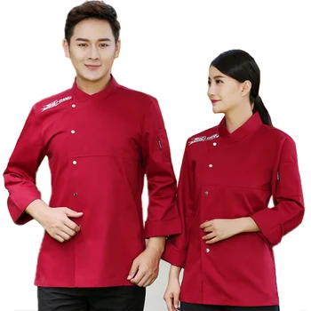 Newly High Quality Chef's Long-Sleeved Jacket Hotel Restaurant Unisex Coat Kitchen Men Top Waiter Work Clothes Uniform Overalls
Newly High Quality Chef's Long-Sleeved Jacket Hotel Restaurant Unisex Coat Kitchen Men Top Waiter Work Clothes Uniform Overalls