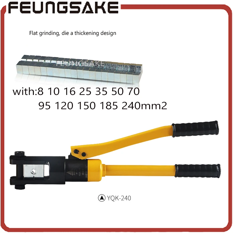Hydraulic Crimping Tool Compression Plier Hydraulic Crimping plier YQK-240 RANGE 8-240mm2 Hydraulic Plier,ship via DHL
Hydraulic Crimping Tool Compression Plier Hydraulic Crimping plier YQK-240 RANGE 8-240mm2 Hydraulic Plier,ship via DHL