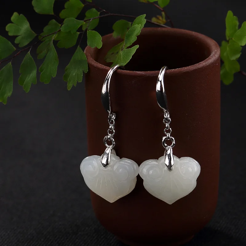 2018 New Top Fashion Brinco Deer S925 Pure Natural Hetian Jade Ruyi Vintage High-end Ladies Earrings Ear Jewelry Wholesale
2018 New Top Fashion Brinco Deer S925 Pure Natural Hetian Jade Ruyi Vintage High-end Ladies Earrings Ear Jewelry Wholesale