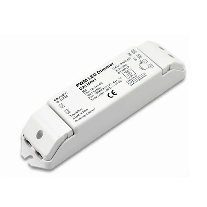 Constant Voltage DALI Decoder Series 12-24VDC input 5A 1 channel output LED DALI Lighting Controller DALI6001
Constant Voltage DALI Decoder Series 12-24VDC input 5A 1 channel output LED DALI Lighting Controller DALI6001
