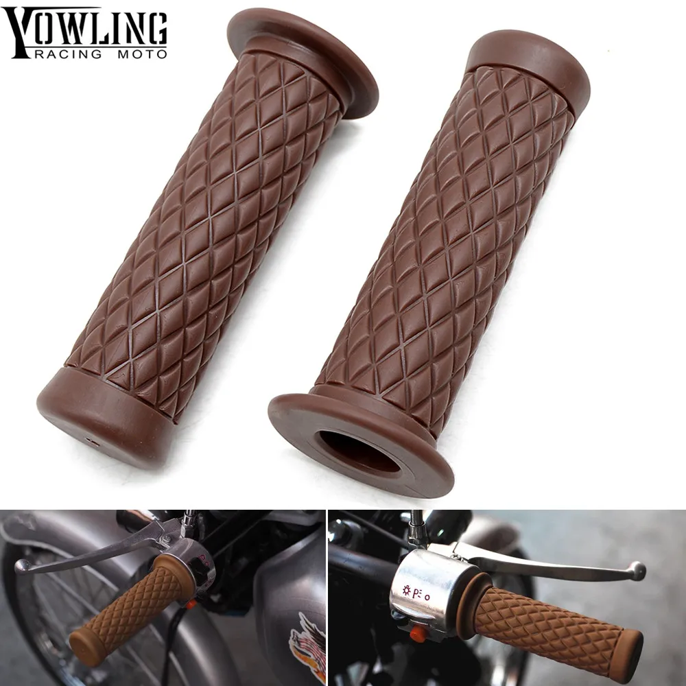 7/8" Handle Bar Retro Rubber Motorcycle Bike Vintage Coke Bottle Hand Grip For DUCATI aprilia RS125 Cafe Custom
7/8" Handle Bar Retro Rubber Motorcycle Bike Vintage Coke Bottle Hand Grip For DUCATI aprilia RS125 Cafe Custom