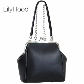 Old Fashion Kiss Lock Handbag Female Classical Vintage Retro PU Leather Chain Black Crossbody Bag for Women Top Handle Bag
Old Fashion Kiss Lock Handbag Female Classical Vintage Retro PU Leather Chain Black Crossbody Bag for Women Top Handle Bag