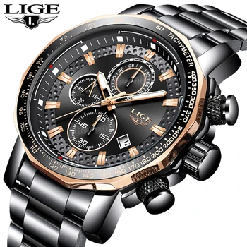 2020 New LIGE Fashion Mens Watches Luxury Brand Full Steel Business Quartz Watch Men Sports Waterproof Watch Relogio Masculino
2020 New LIGE Fashion Mens Watches Luxury Brand Full Steel Business Quartz Watch Men Sports Waterproof Watch Relogio Masculino