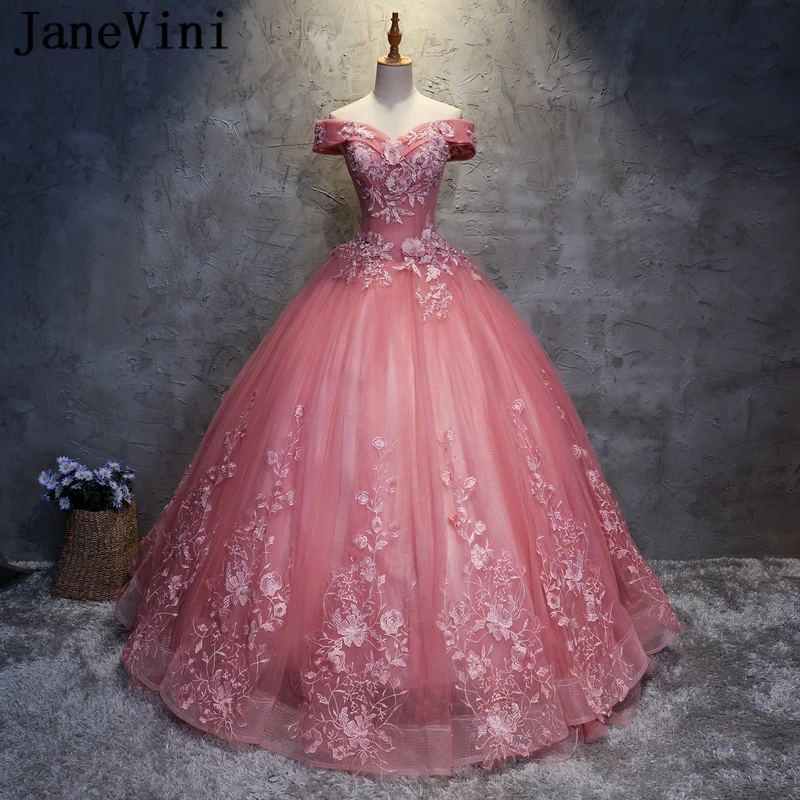 Элегантное бальное платье JaneVini, Длинные Пышные Платья, 2019, с открытыми плечами, аппликационные жемчужины для кружева фатиновые платья для выпускного вечера, Vestido De 15
Элегантное бальное платье JaneVini, Длинные Пышные Платья, 2019, с открытыми плечами, аппликационные жемчужины для кружева фатиновые платья для выпускного вечера, Vestido De 15
