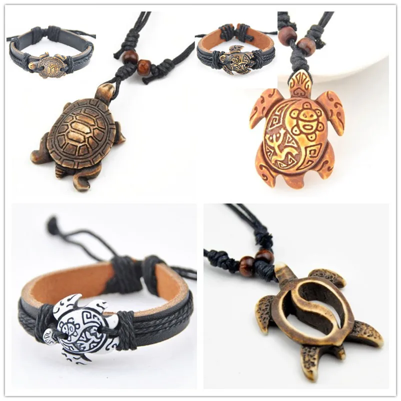 Hawaiian Style Taino Smile face Sea Turtles Pendant Necklace Surfing Leather Bracelets Jewelry Set YZ06
Hawaiian Style Taino Smile face Sea Turtles Pendant Necklace Surfing Leather Bracelets Jewelry Set YZ06