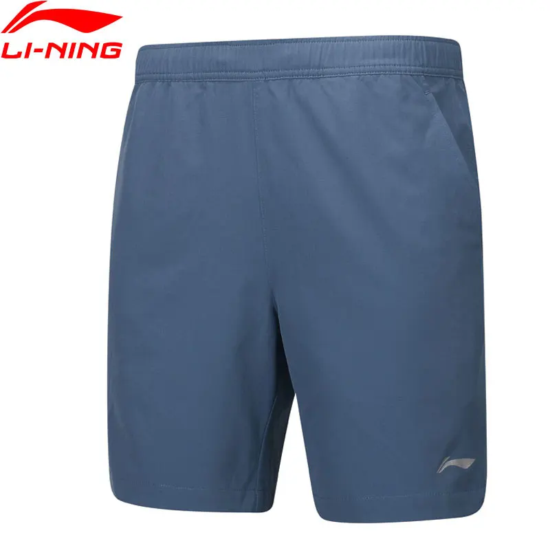 

Li-Ning Men Badminton Shorts Breathable 91%Polyester 9%Spandex Elastic LiNing Competition Sports Shorts AAPP063 CAMJ19