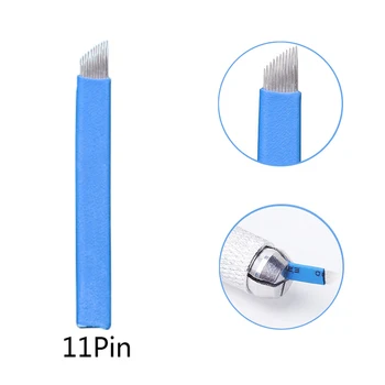 200PCS 11 Pins Microblading Blade Eyebrow Tattoo Needles For 3D Permanent Makeup Manual 3D Eyebrow Embroidery Tattoo Pen
200PCS 11 Pins Microblading Blade Eyebrow Tattoo Needles For 3D Permanent Makeup Manual 3D Eyebrow Embroidery Tattoo Pen