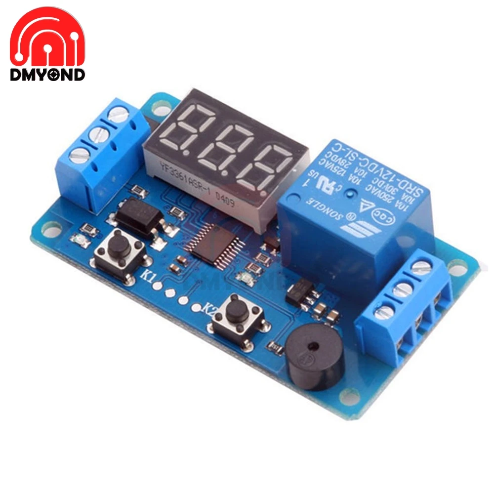 Digital LED Display Timer Delay Relay Board DC 12V Control Module Programmable Timer Switch Trigger PLC Automation Car Buzzer
Digital LED Display Timer Delay Relay Board DC 12V Control Module Programmable Timer Switch Trigger PLC Automation Car Buzzer