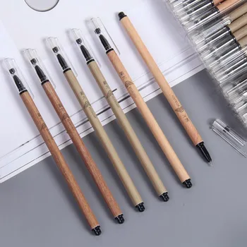 4 Pcs Wood Gel Pen Best Writing Pens Students Stationery 0.38mm Business Normal Black Ink Refill Gel Pen School Office Supplies
4 Pcs Wood Gel Pen Best Writing Pens Students Stationery 0.38mm Business Normal Black Ink Refill Gel Pen School Office Supplies