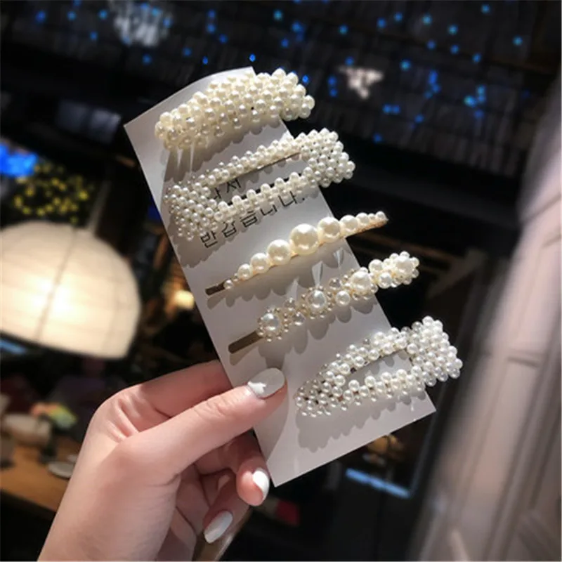 Woman Elegant Geometric Pearl Hairpins Korean Style Hair Clips Alloy Barrettes Girls Hair Accessories Hair Grips Headwear
Woman Elegant Geometric Pearl Hairpins Korean Style Hair Clips Alloy Barrettes Girls Hair Accessories Hair Grips Headwear