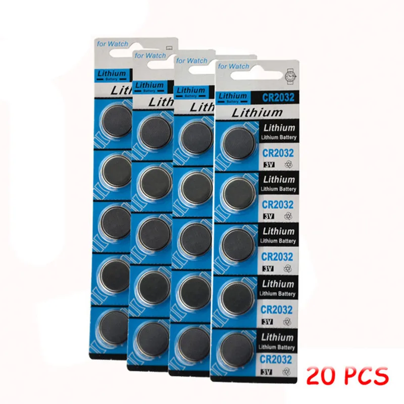 20 шт./лот cr2032 батарея 3 в CR 2032 кнопочные батареи BR2032 DL2032 ECR2032 литиевая для монет |