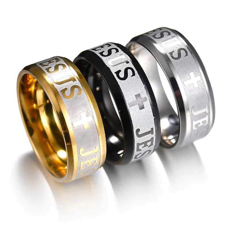 RONGQING 1pcs 2019 Fashion Jewelry Stainless Steel JESUS Cross Rings for women man
RONGQING 1pcs 2019 Fashion Jewelry Stainless Steel JESUS Cross Rings for women man