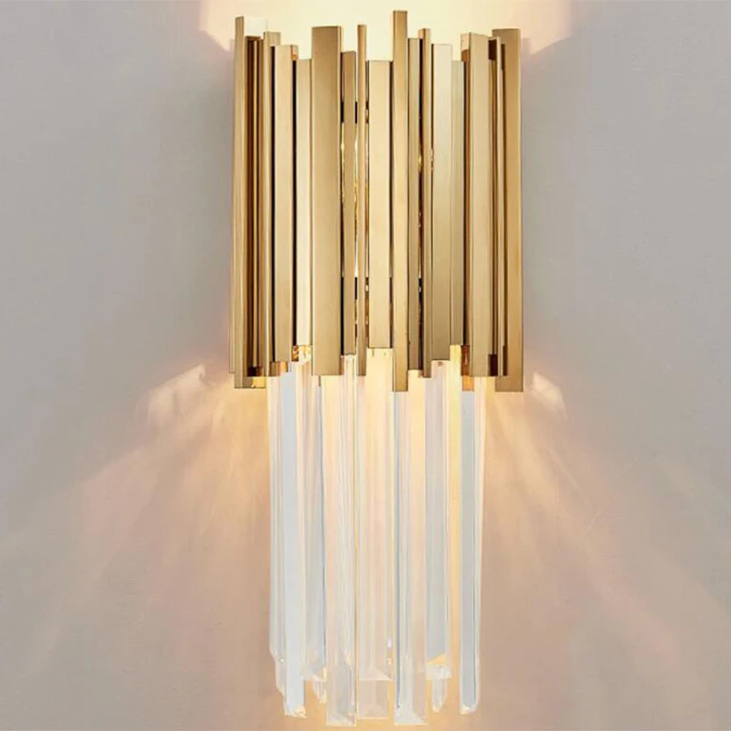 jmmxiuz LED fashion neoclassical crystal wall lamp dining hallway hallway creative porch bedside bedroom gold lamp
jmmxiuz LED fashion neoclassical crystal wall lamp dining hallway hallway creative porch bedside bedroom gold lamp