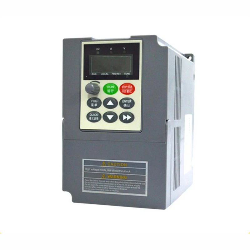 

New VC V/F Control VFD 0.75KW 3Phase 380V 400Hz 2.1A Digital AC Inverter Universal Frequency Converter for CNC Machinery