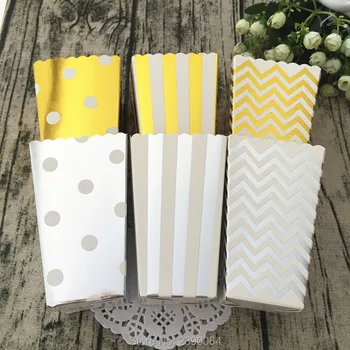 Free Shipping 120pcs Foil Gold Paper Popcorn Box for Retro Party/Hollywood/Movie Glitter Silver Theatre Food Snack Loot Bags
Free Shipping 120pcs Foil Gold Paper Popcorn Box for Retro Party/Hollywood/Movie Glitter Silver Theatre Food Snack Loot Bags