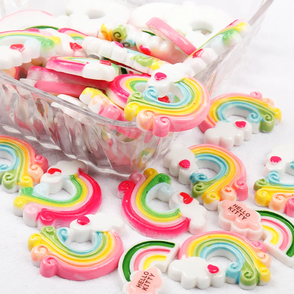 Cute Resin Rainbow Patch Flat Back Cabochon Kawaii DIY Rainbow Resin Craft Decoration Embellishment For Hair Bow Accessories
Cute Resin Rainbow Patch Flat Back Cabochon Kawaii DIY Rainbow Resin Craft Decoration Embellishment For Hair Bow Accessories