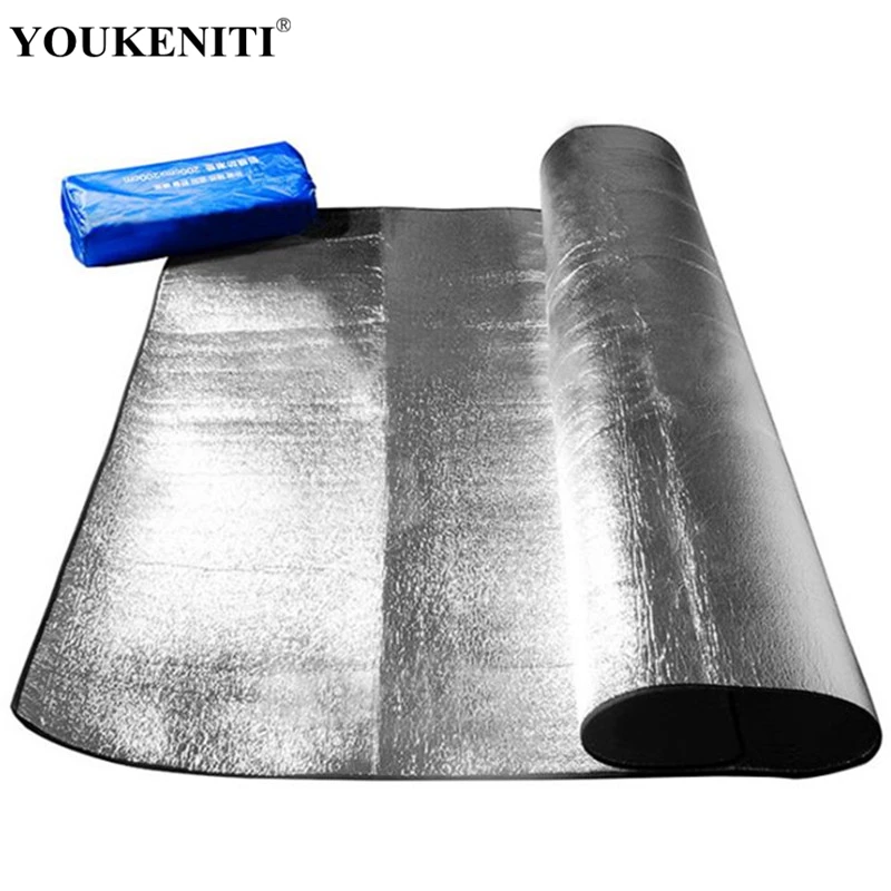 2019 New Waterproof Aluminum Foil EVA Camping Mat Foldable Sleeping Picnic Beach Mattress Outdoor Mat Pad 3 Size 100~200X200CM
2019 New Waterproof Aluminum Foil EVA Camping Mat Foldable Sleeping Picnic Beach Mattress Outdoor Mat Pad 3 Size 100~200X200CM