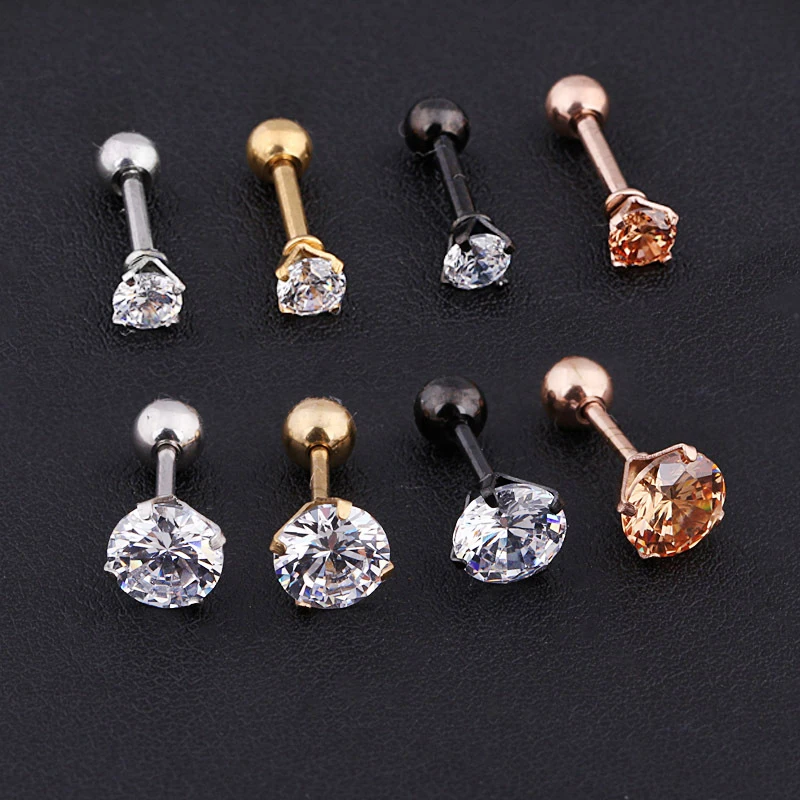 Medical titanium steel zircon earrings Size 3/4/5/6mm Star Crystal Cartilage Earring ear Piercing DIY Top Body Jewelry
Medical titanium steel zircon earrings Size 3/4/5/6mm Star Crystal Cartilage Earring ear Piercing DIY Top Body Jewelry