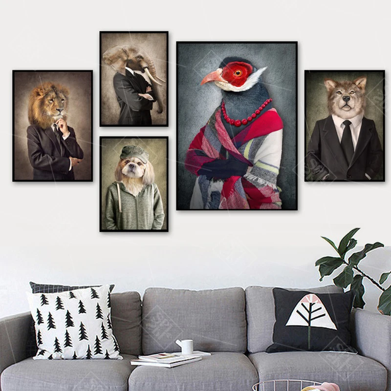 Fashion Lion Dog Elephant Bird Wolf Wall Art Canvas Painting Nordic Posters And Prints Wall Pictures For Living Room Home Decor
Fashion Lion Dog Elephant Bird Wolf Wall Art Canvas Painting Nordic Posters And Prints Wall Pictures For Living Room Home Decor