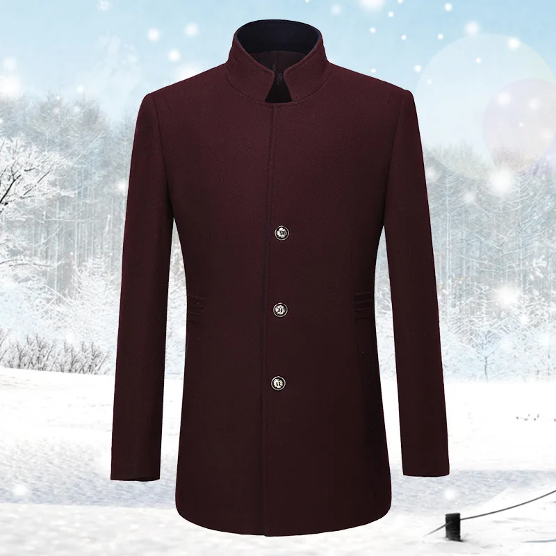 New Autumn winter Woolen Jacket Fashion Windbreaker Wholesale Casual Mandarin Collar Single Breasted Thick high quality size 3XL
New Autumn winter Woolen Jacket Fashion Windbreaker Wholesale Casual Mandarin Collar Single Breasted Thick high quality size 3XL