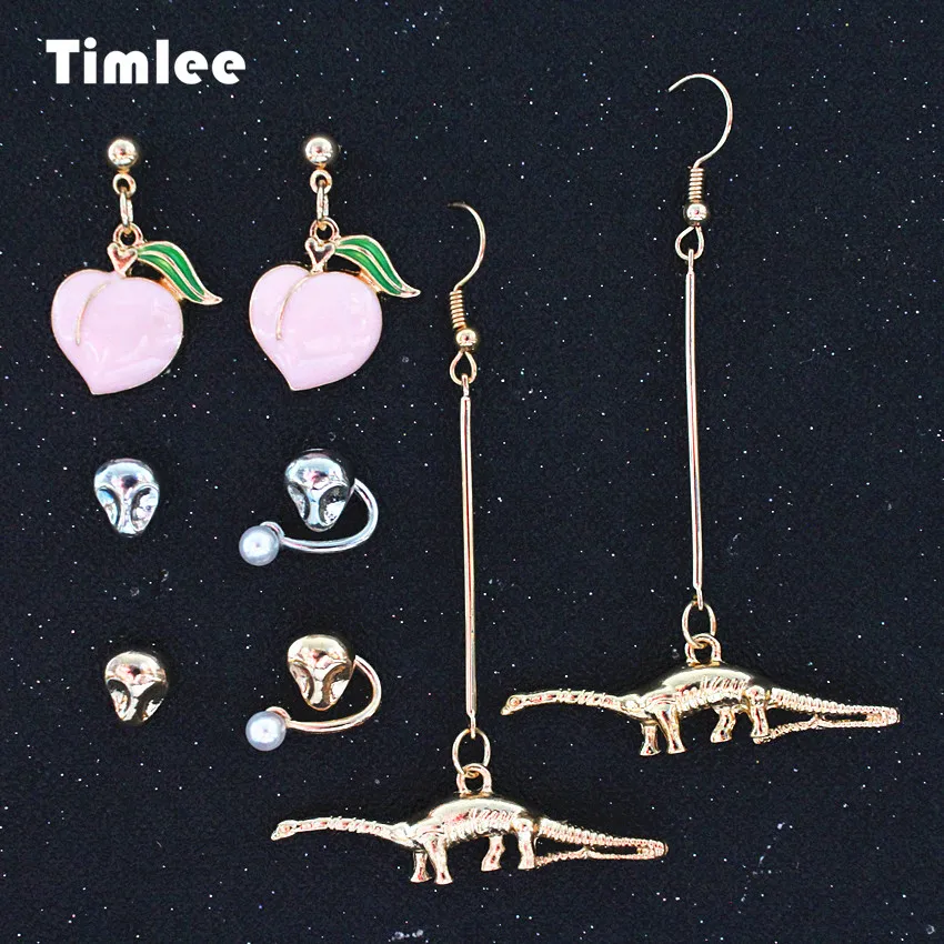 Timlee E143,Free Shipping,New Retro Contracted Honey Peach Dinosaur Studs Earrings,Fashion Jewelry Wholesale
Timlee E143,Free Shipping,New Retro Contracted Honey Peach Dinosaur Studs Earrings,Fashion Jewelry Wholesale
