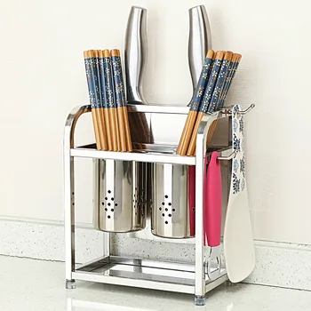 304 stainless steel chopsticks rack leachate double tube kitchen rack knife holder chopsticks bucket cage LU42415
304 stainless steel chopsticks rack leachate double tube kitchen rack knife holder chopsticks bucket cage LU42415