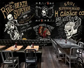 Custom Wallpaper European and American Motorcycle Skull Bar Bar KTV Graffiti Mural Background Wall 3d wallpaper mural
Custom Wallpaper European and American Motorcycle Skull Bar Bar KTV Graffiti Mural Background Wall 3d wallpaper mural