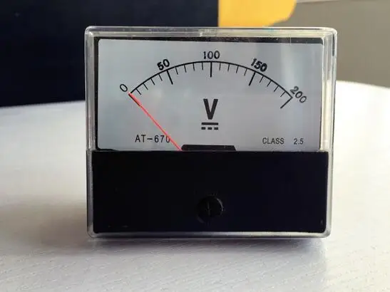 

DH-670 AT-670 DC 0-200V Analog Panel voltmeter Voltmeter pointer type meter