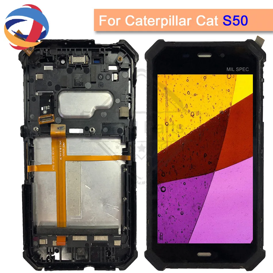 

100% Tested For Cat S50 LCD screen display Touch Screen digitizer For 4.7"Caterpillar CAT S50 LCD with frame free shipping+Tools