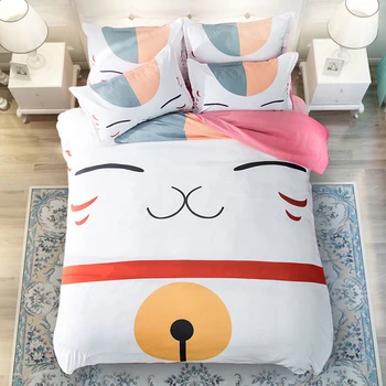 Catoon cat bedding Sets 3pcs soft Good quality Children white New style bedclothes duvet cover quilt cover pillow cases
Catoon cat bedding Sets 3pcs soft Good quality Children white New style bedclothes duvet cover quilt cover pillow cases