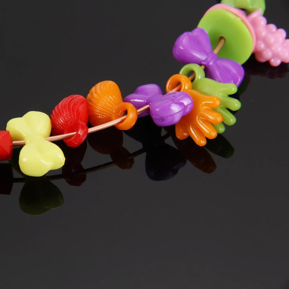 Bead - Assorted Plastic Acrylic Bead Kit Accessories DIY Bracelets Toys Jewelry Making Bead Kit