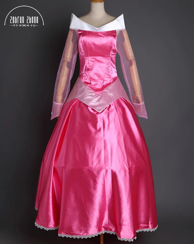 Sleeping Beauty Princess Aurora Cosplay Costume Fashion Dress For Adult Women Halloween Party Dress Custom Made 
Sleeping Beauty Princess Aurora Cosplay Costume Fashion Dress For Adult Women Halloween Party Dress Custom Made