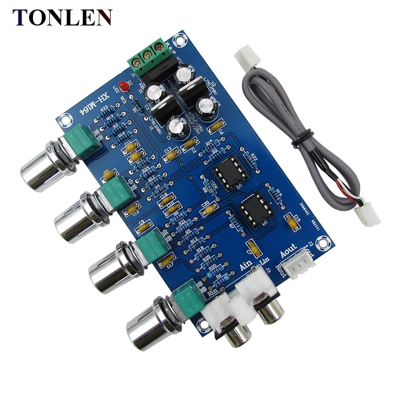 TONLEN NE5532 Preamp Pre Amplifier Audio Adjustment Plate Double AC12V HIFI Amplifier Preamplifier Volume Tone Control Board
TONLEN NE5532 Preamp Pre Amplifier Audio Adjustment Plate Double AC12V HIFI Amplifier Preamplifier Volume Tone Control Board