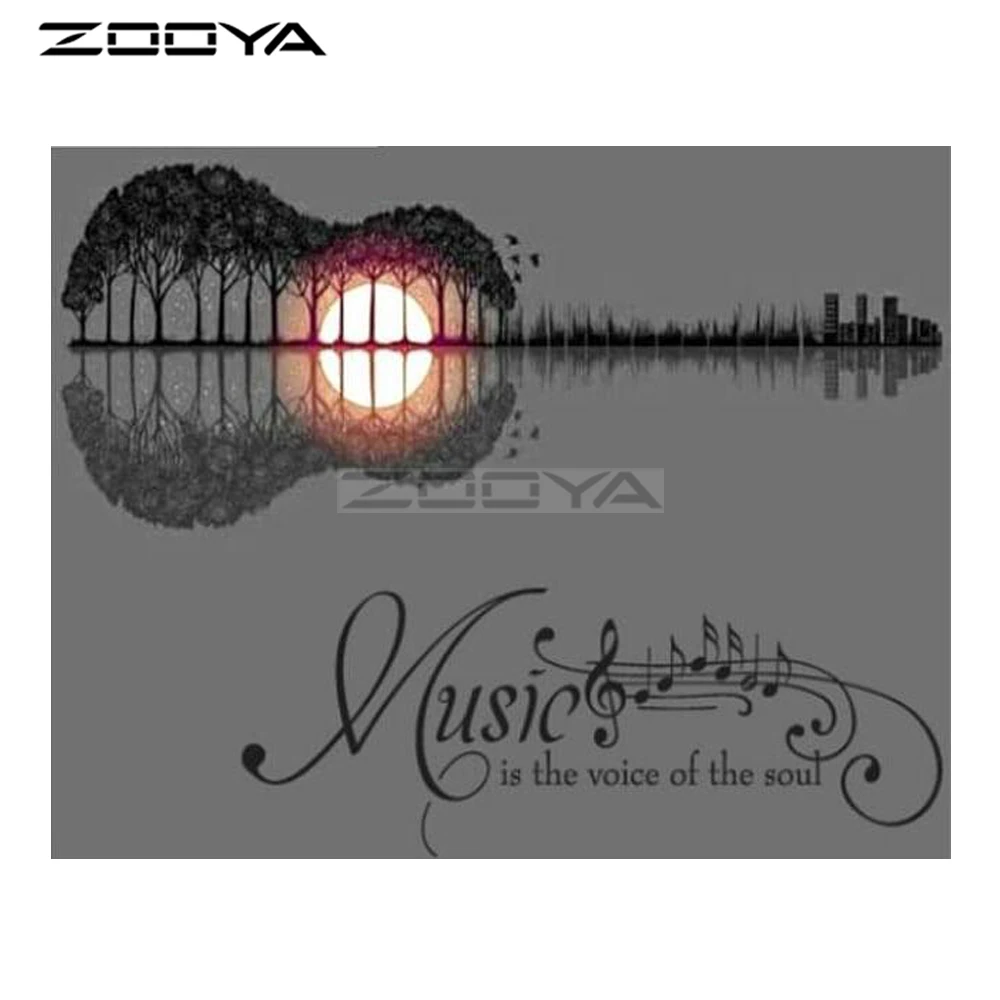 ZOOYA 5D DIY Diamond Lake Trees Sunset Black Guitar Landscape Diamond Painting Cross Stitch Square Drill Mosaic Decoration BK950
ZOOYA 5D DIY Diamond Lake Trees Sunset Black Guitar Landscape Diamond Painting Cross Stitch Square Drill Mosaic Decoration BK950