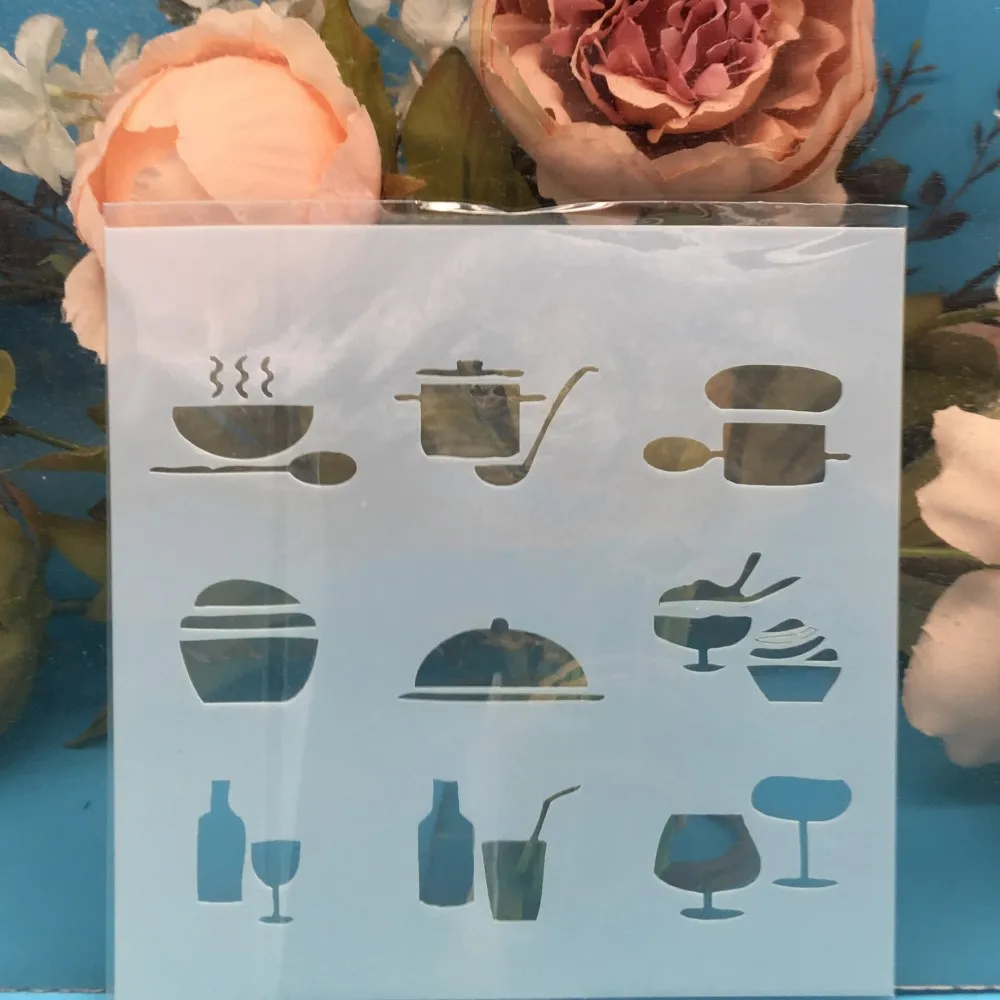 13cm Cookware Kitchen Tools DIY Craft Layering Stencils Wall Painting Scrapbooking Stamping Embossing Album Paper Card Template
13cm Cookware Kitchen Tools DIY Craft Layering Stencils Wall Painting Scrapbooking Stamping Embossing Album Paper Card Template