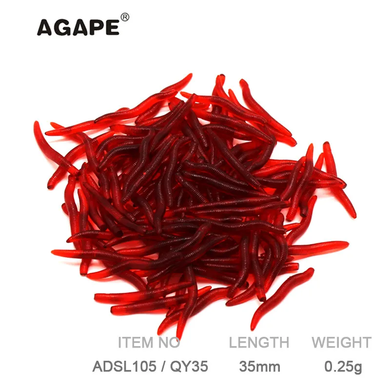 Agape Fishing Lure Soft Lure Silicon Bait Soft Bait ADSL105/QY35 100pcs 35mm 0.25g
Agape Fishing Lure Soft Lure Silicon Bait Soft Bait ADSL105/QY35 100pcs 35mm 0.25g