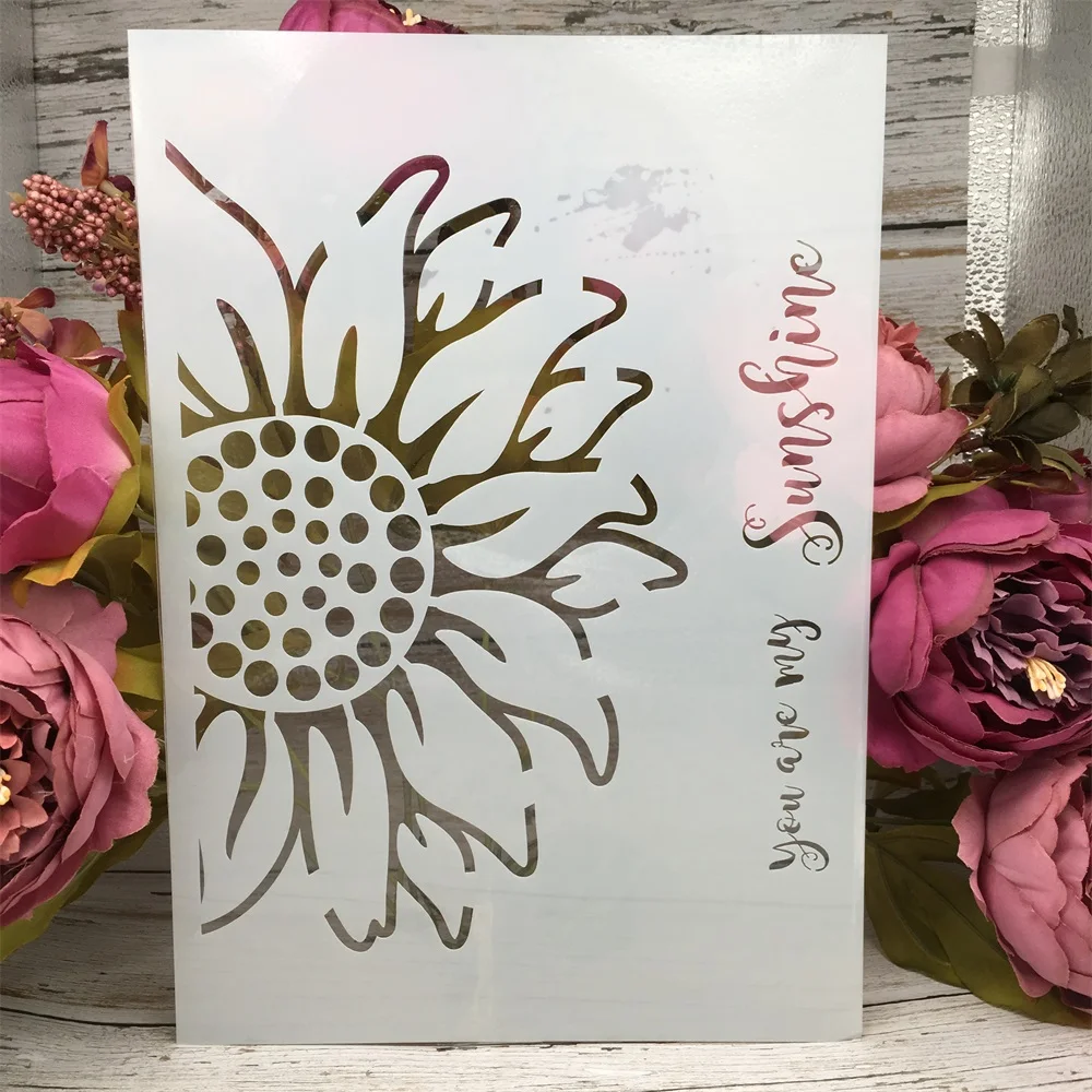A4 29cm Half Sunflower DIY Layering Stencils Wall Painting Scrapbook Coloring Embossing Album Decorative Paper Card Template
A4 29cm Half Sunflower DIY Layering Stencils Wall Painting Scrapbook Coloring Embossing Album Decorative Paper Card Template