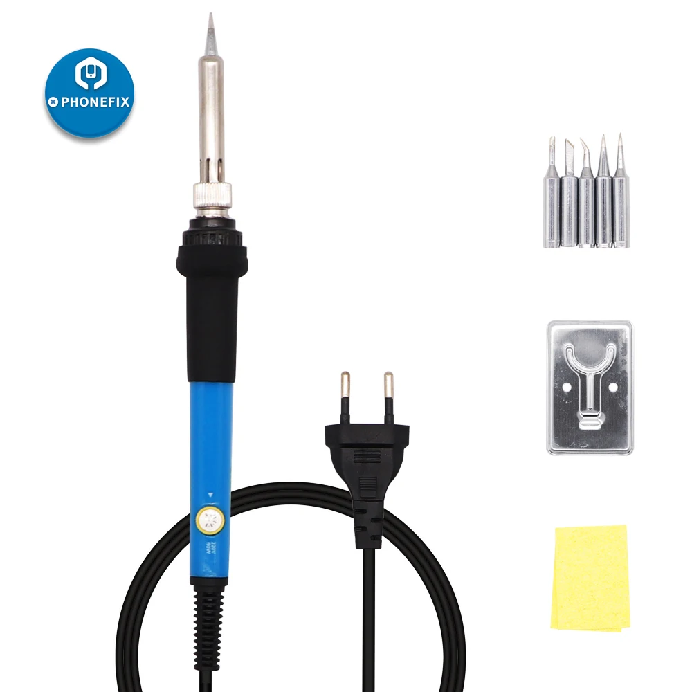 PHONEFIX 60W Electric Soldering Irons Adjustable Temperature Solder Iron Heat Pencil Mobile Phone Motherboard Repair Tool
PHONEFIX 60W Electric Soldering Irons Adjustable Temperature Solder Iron Heat Pencil Mobile Phone Motherboard Repair Tool