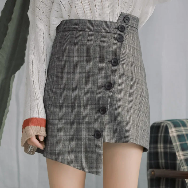 2018 Autumn New British Style Retro High-Waist Irregular Single-Breasted Skirt Female Cute Japanese Kawaii And Button Skirts
2018 Autumn New British Style Retro High-Waist Irregular Single-Breasted Skirt Female Cute Japanese Kawaii And Button Skirts