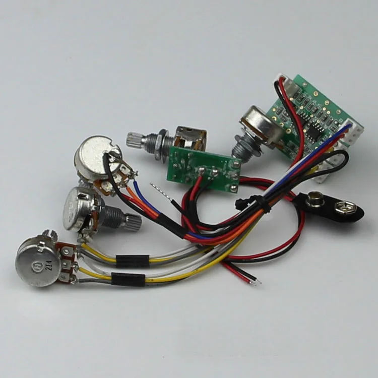 New Pre-wired Electric Bass guitar active pickups Guitar Wiring Harness made in Korea
New Pre-wired Electric Bass guitar active pickups Guitar Wiring Harness made in Korea